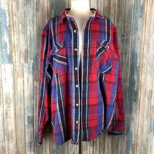 LRG wovens 2XL 100% cotton flannel graphic on the back